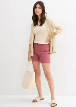 bonprix bonprix Pantalón corto de sarga baya suave New