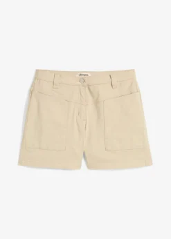 bonprix bonprix Pantalón corto de sarga Arena claro Clearance