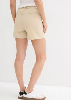bonprix bonprix Pantalón corto de sarga Arena claro Clearance