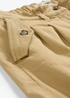 bonprix bonprix Pantalón corto de sarga con talle alto Beige nuevo
