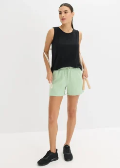 bonprix bonprix Pantalón corto deportivo de secado rápido Verde pastel New