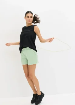 bonprix bonprix Pantalón corto deportivo de secado rápido Verde pastel New
