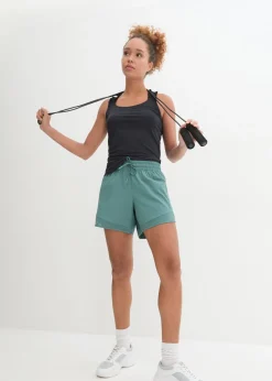 bonprix bonprix Pantalón corto funcional Verde grisáceo