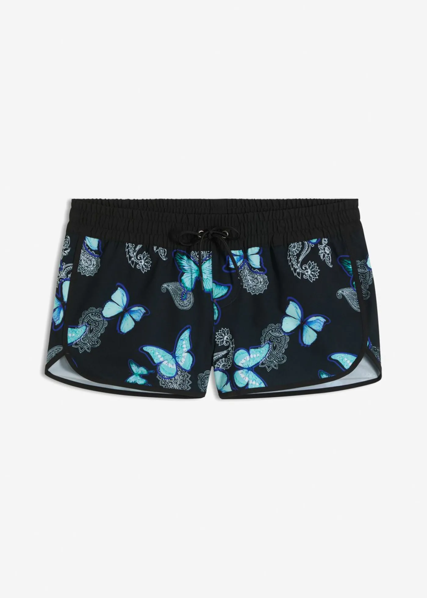 bonprix bonprix Pantalón corto playero Negro-azul Best