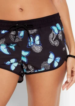 bonprix bonprix Pantalón corto playero Negro-azul Best