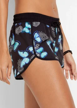 bonprix bonprix Pantalón corto playero Negro-azul Best