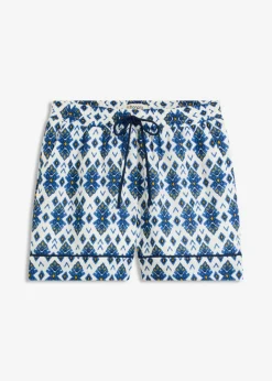bonprix bonprix Pantalón corto sin cierre Blanco-azul Online