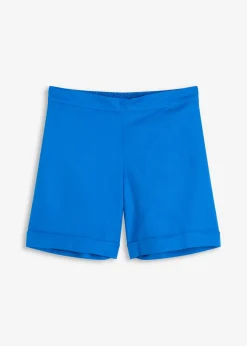 bonprix bonprix Pantalón corto sin cierre de mezcla de lino vaporoso Azul ártico New