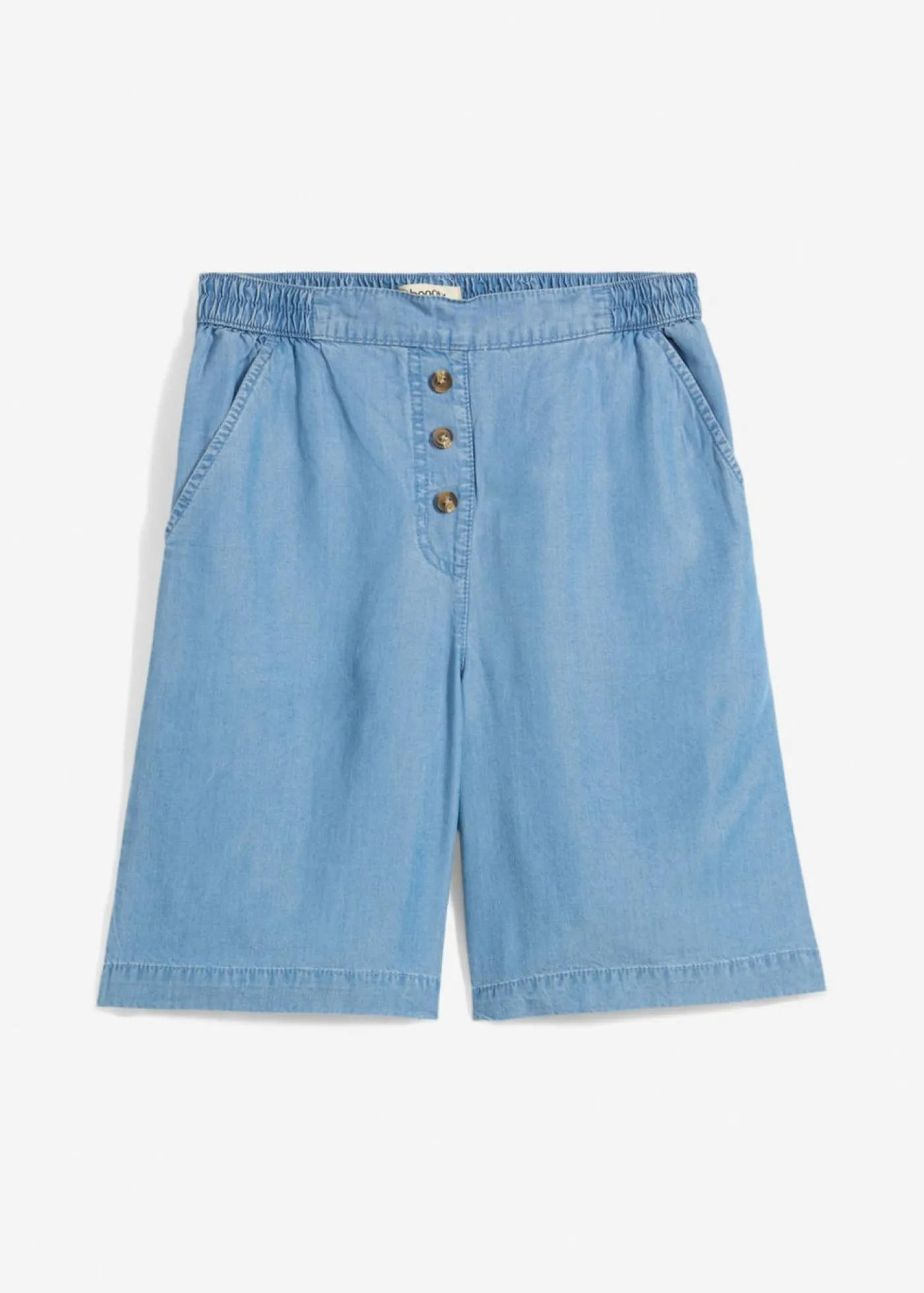 bonprix bonprix Pantalón corto sin cierre de lyocell azul claro denim New