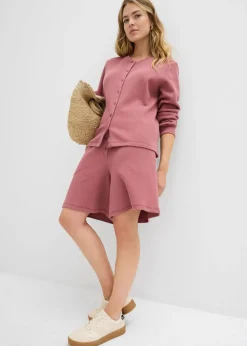 bonprix bonprix Pantalón corto sin cierre de algodón puro baya suave Outlet