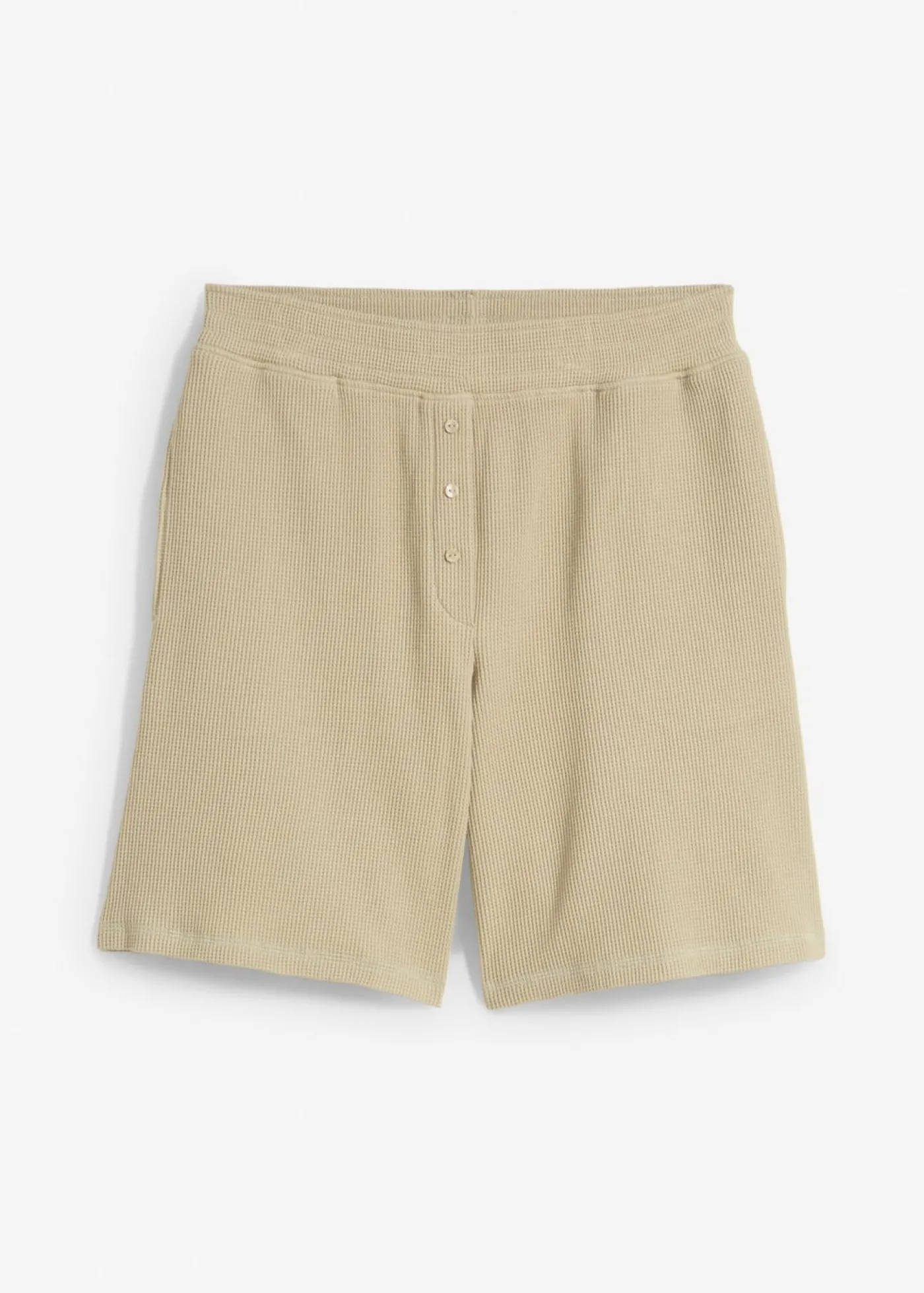 bonprix bonprix Pantalón corto sin cierre de algodón puro Verde aceite Outlet