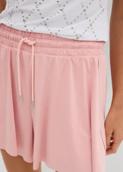 bonprix bonprix Pantalón corto sin cierre con diseño de tenis rosa pastel Clearance