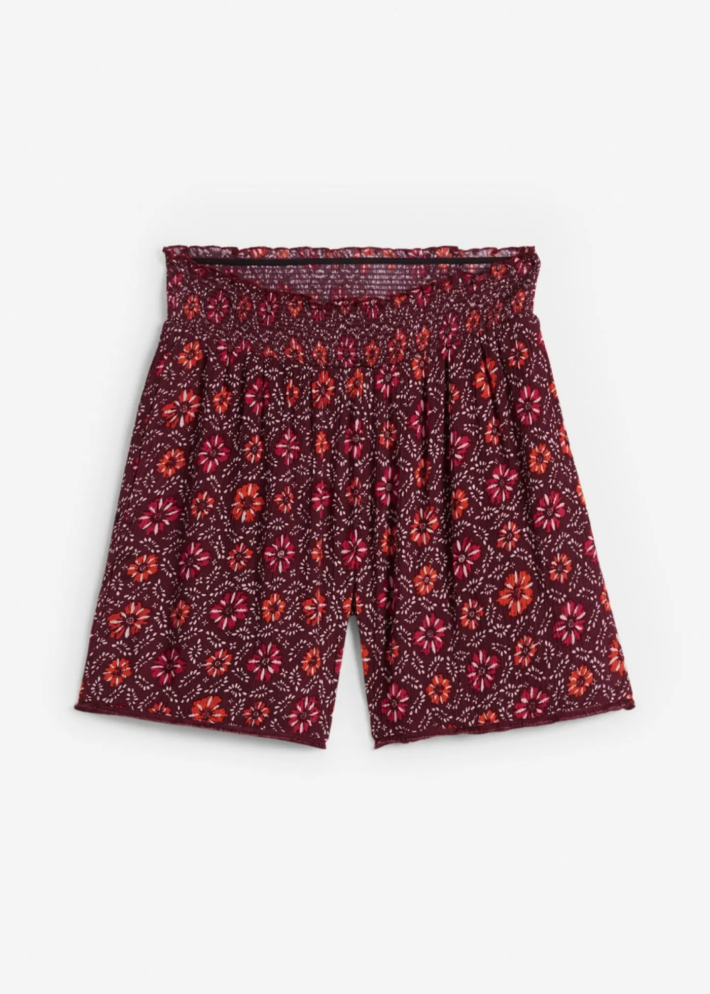 bonprix bonprix Pantalón corto sin cierre, estampado y con cintura elástica mora oscuro Outlet