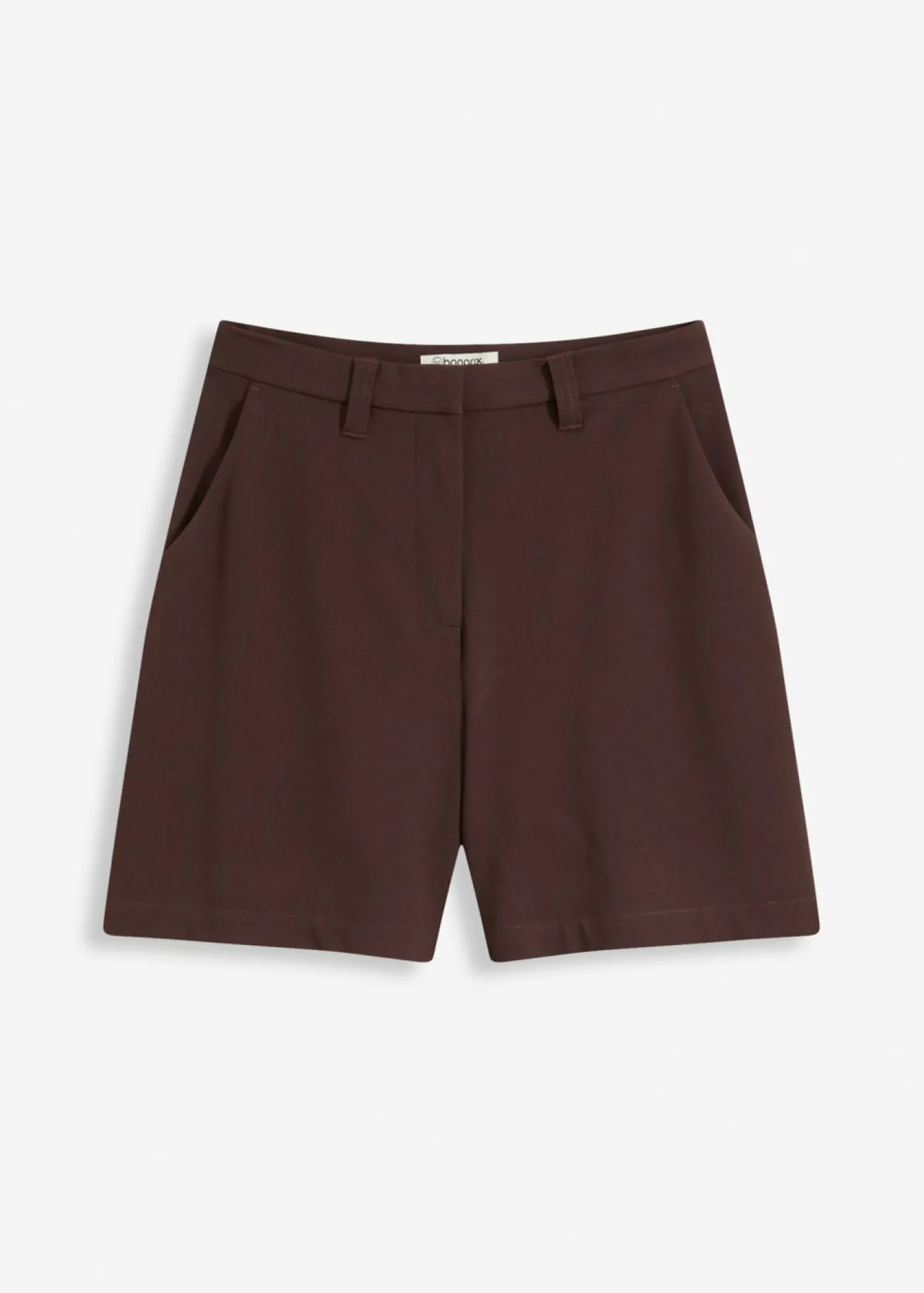 bonprix bonprix Pantalón corto tipo bermudas con pinzas Marrón oscuro Sale