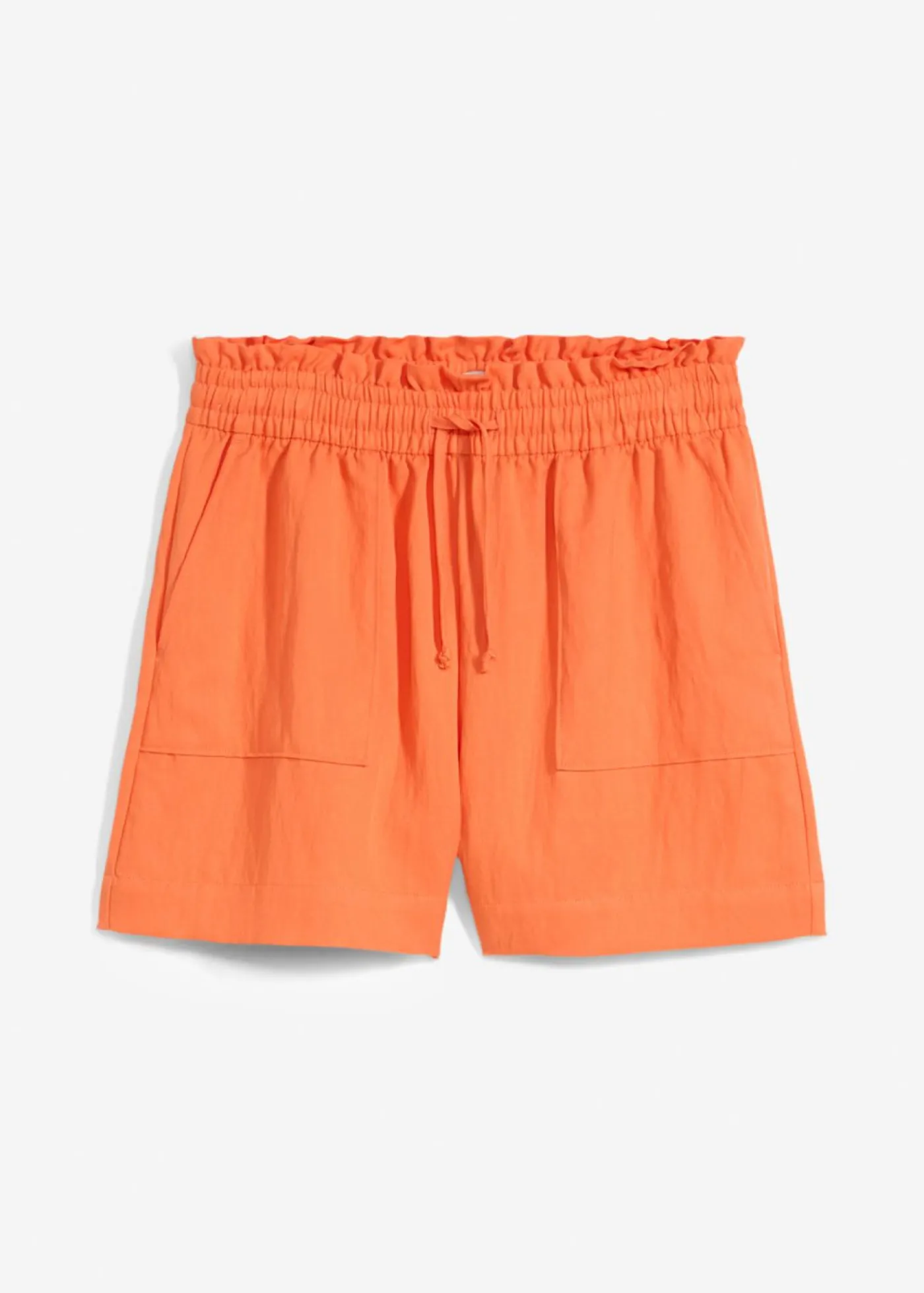bonprix bonprix Pantalón corto tipo paperbag de mezcla de lyocell fluido mango Discount