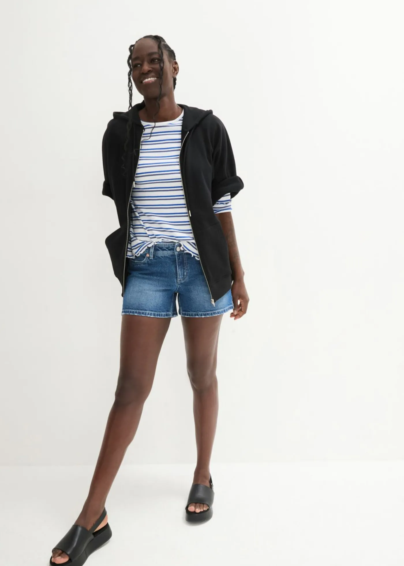 bonprix bonprix Pantalón corto vaquero Denim usado Online