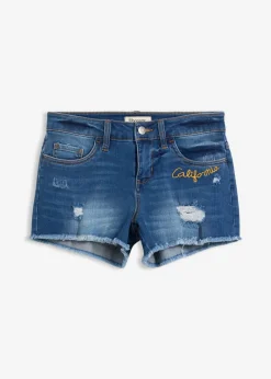 bonprix bonprix Pantalón corto vaquero con bordado Denim Discount
