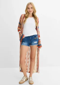 bonprix bonprix Pantalón corto vaquero con bordado Denim Discount