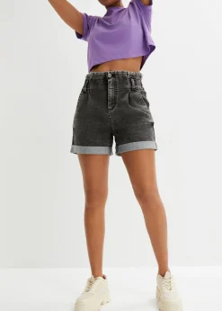 bonprix bonprix Pantalón corto vaquero paperbag denim negro Best