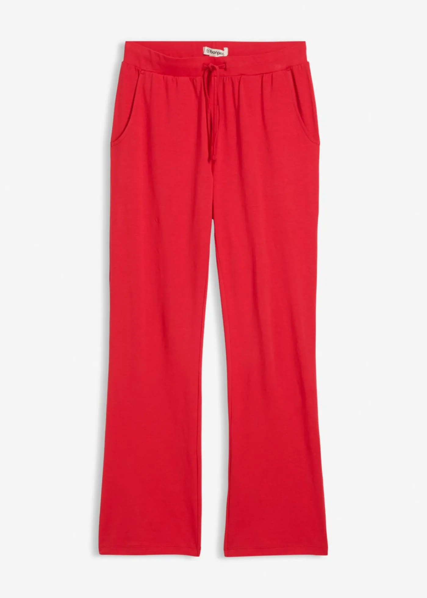 bonprix bonprix Pantalón de algodón orgánico puro con elástico Rojo Best