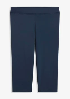 bonprix bonprix Pantalón de baño capri con cinturilla elástica Azul marino Online