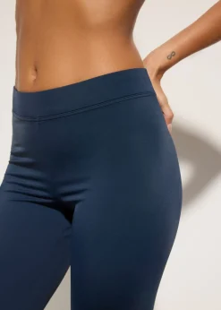 bonprix bonprix Pantalón de baño capri con cinturilla elástica Azul marino Online