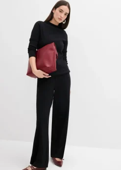 bonprix bonprix Pantalón de canalé Negro New