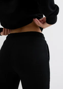 bonprix bonprix Pantalón de chándal ajustado Negro Clearance