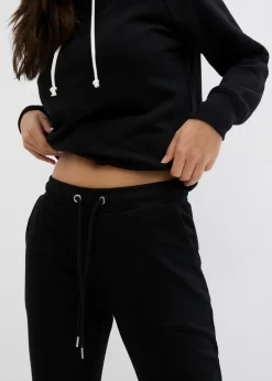 bonprix bonprix Pantalón de chándal ajustado Negro Clearance