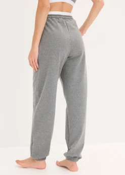 bonprix bonprix Pantalón de chándal con bolsillos gris jaspeado moteado