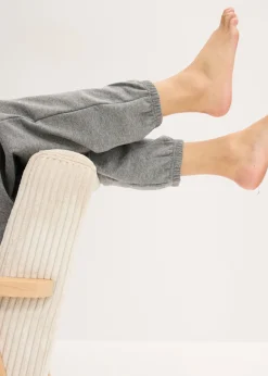 bonprix bonprix Pantalón de chándal con bolsillos gris jaspeado moteado