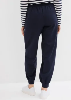 bonprix bonprix Pantalón de chándal con cinturilla elástica Azul marino Online