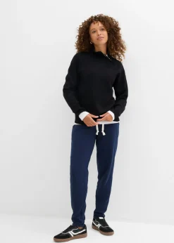 bonprix bonprix Pantalón de chándal con cintura cómoda Azul marino