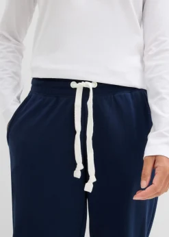 bonprix bonprix Pantalón de chándal con cintura cómoda Azul marino