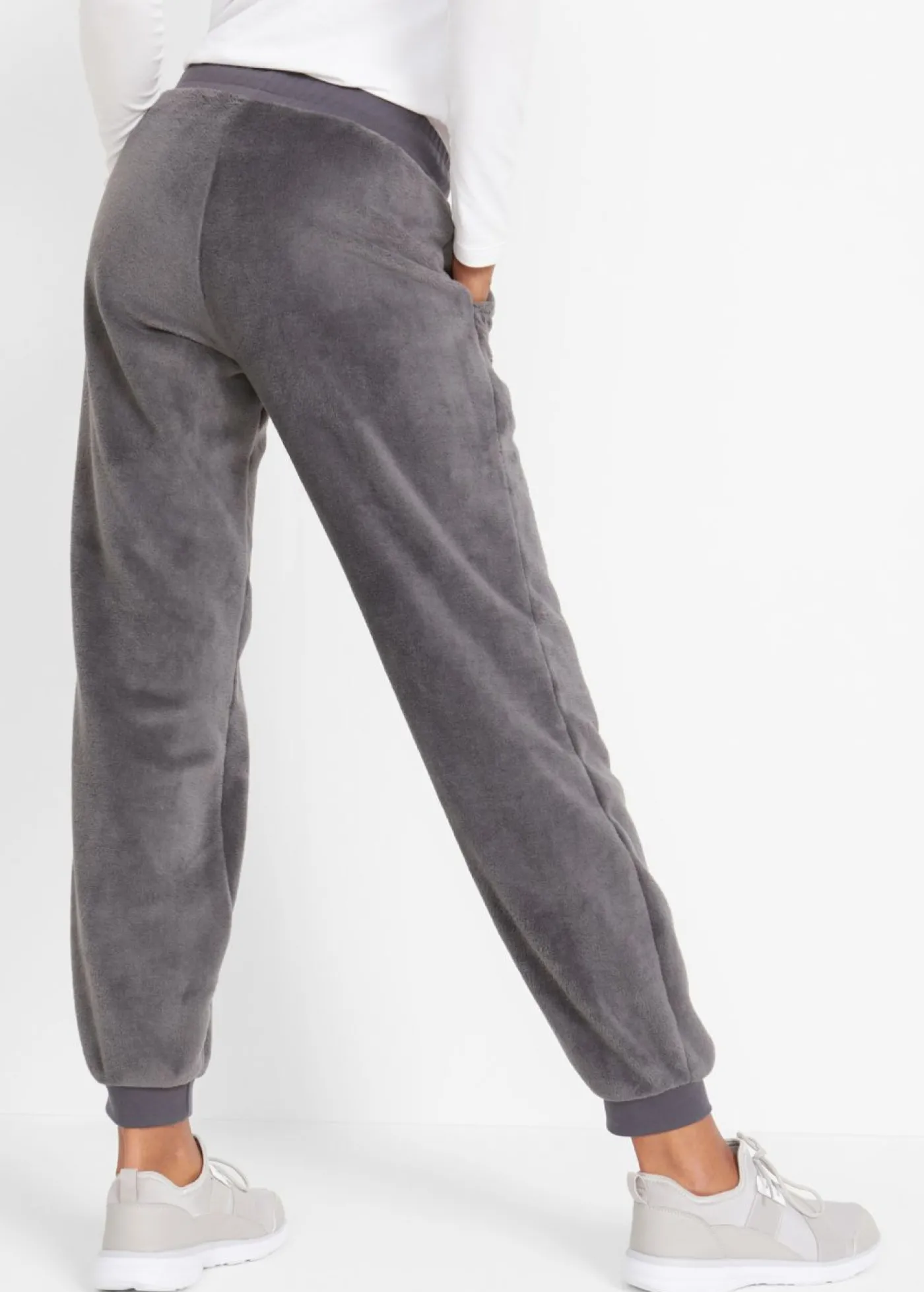 bonprix bonprix Pantalón de chándal con cinturilla cómoda pizarra Clearance