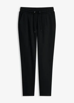 bonprix bonprix Pantalón de chándal con cinturilla elástica Negro Hot