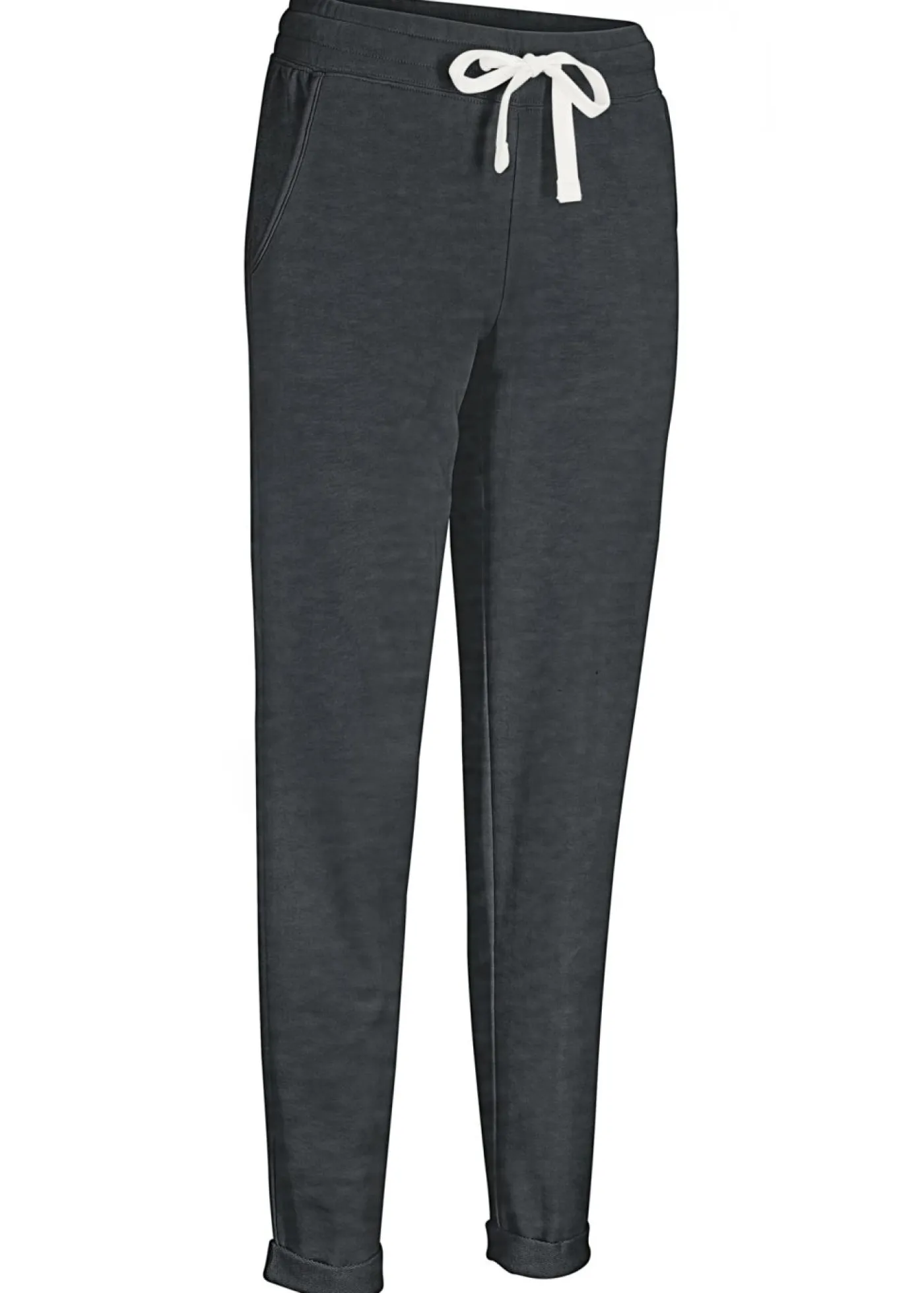 bonprix bonprix Pantalón de chándal con cintura cómoda Negro jaspeado Sale