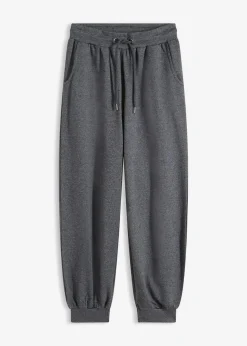 bonprix bonprix Pantalón de chándal con cinturilla elástica Gris jaspeado Best
