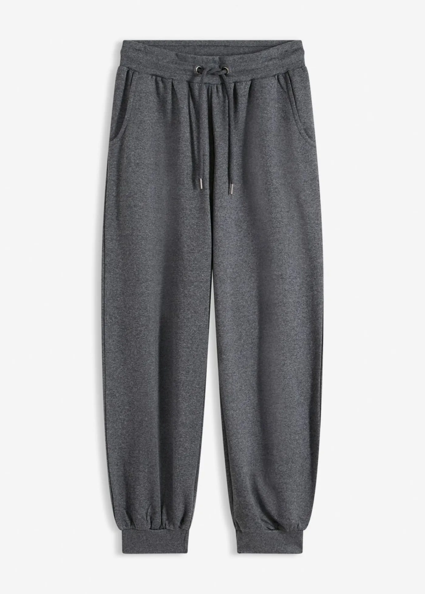 bonprix bonprix Pantalón de chándal con cinturilla elástica Gris jaspeado Best