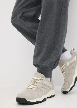 bonprix bonprix Pantalón de chándal con cinturilla elástica Gris jaspeado Best
