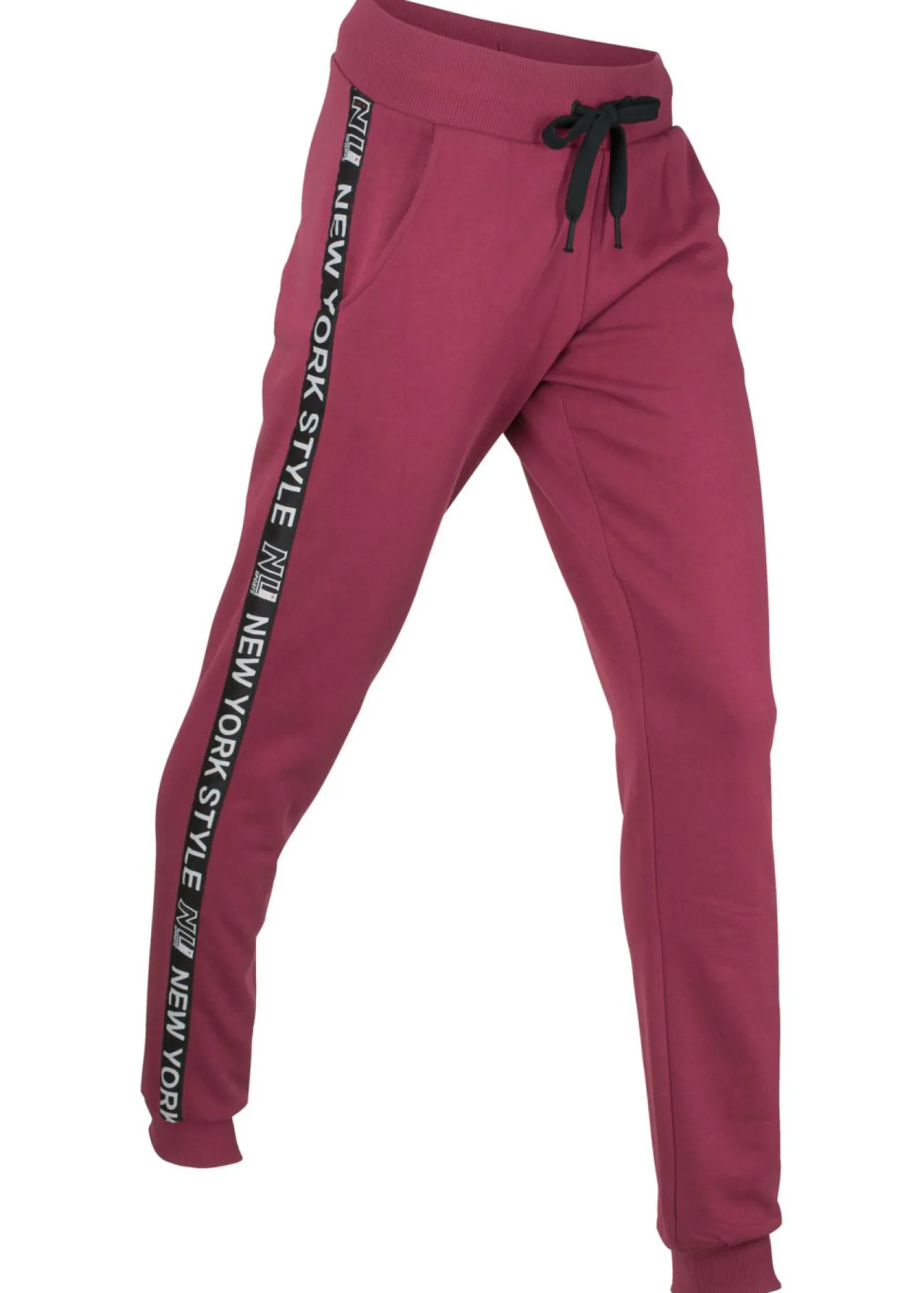 bonprix bonprix Pantalón de chándal con estampado Rojo azalea Clearance