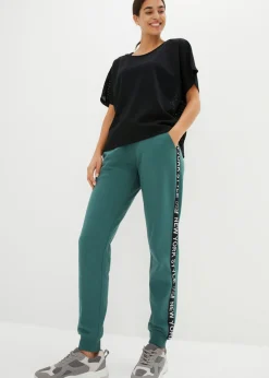 bonprix bonprix Pantalón de chándal con estampado verde mate Best