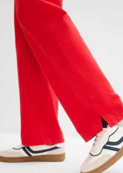 bonprix bonprix Pantalón de chándal de algodón ecológico puro fresa New
