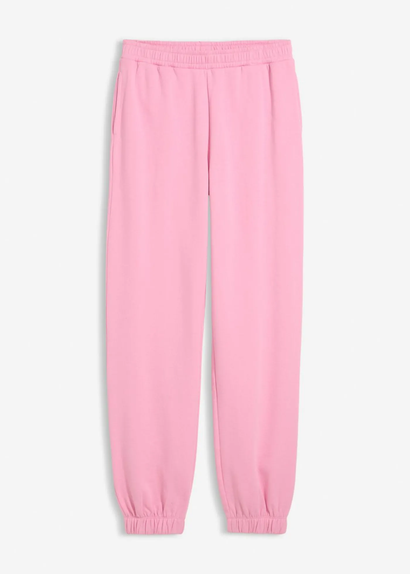 bonprix bonprix Pantalón de chándal de algodón puro Rosa Sale