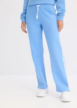 bonprix bonprix Pantalón de chándal de algodón puro (2 unidades) azul provenzal/negro