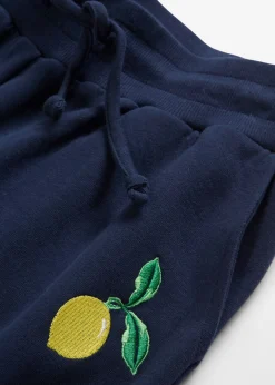 bonprix bonprix Pantalón de chándal de algodón puro Azul marino Online