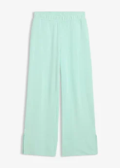 bonprix bonprix Pantalón de chándal de mezcla de algodón Menta claro Discount