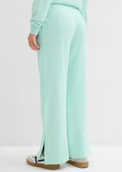 bonprix bonprix Pantalón de chándal de mezcla de algodón Menta claro Discount