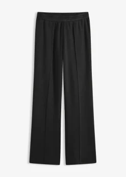 bonprix bonprix Pantalón de chándal de mezcla de viscosa suave Negro New