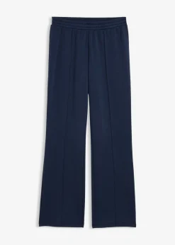 bonprix bonprix Pantalón de chándal de mezcla de viscosa suave Azul marino